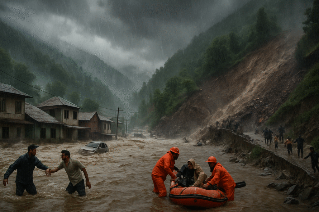 1000278118-1024x683 Devastating Flash Floods and Landslides Ravage Jammu and Kashmir; Over 130 Lives Lost, Massive Rescue Operations Underway