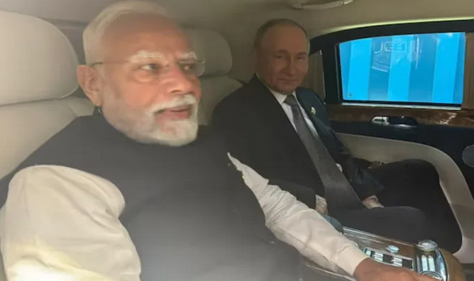 Prime Minister Narendra Modi with Putin