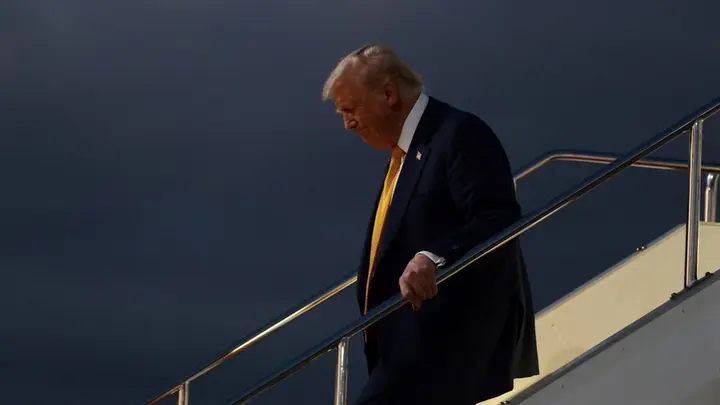 President Trump Arriving in Japan