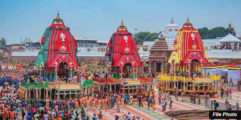 Puri Jagannath Temple chariots during Rath Yatra festival
