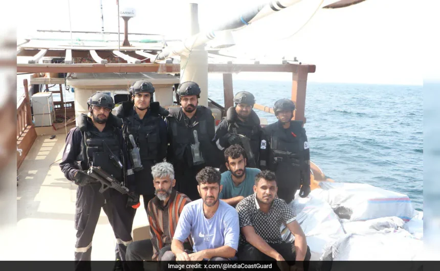 Indian Navy Intercepts Iranian Boat Off Gujarat: Massive ₹5 Crore Cigarette Smuggling Haul