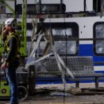 Tel Aviv Savidor Central rail hub after missile strike