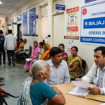 Doctor consulting patients in an OPD clinic in India you should seek Health Insurance