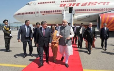 PM Modi Lands in Tashkent on High-Stakes Central Asia Tour: President Mirziyoyev Extends Special Airport Welcome