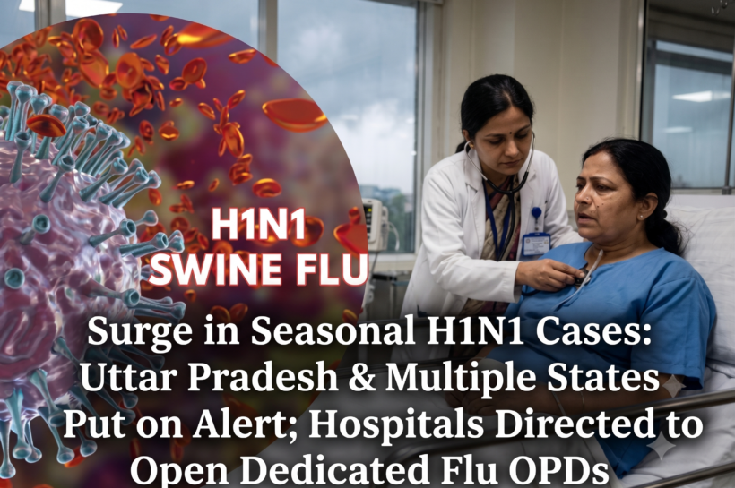 Surge in Seasonal H1N1 Cases Uttar Pradesh & Multiple States Put on Alert; Hospitals Directed to Open Dedicated Flu OPDs