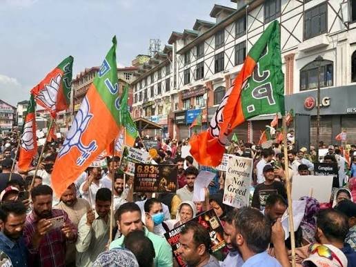 BJP Unleashes Massive Protest in Srinagar: 4 Key Failures That Stalled the Omar Abdullah Govt