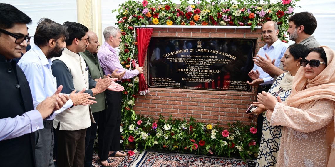 CM Omar Abdullah Lays Foundation for Development Works at Kashmir