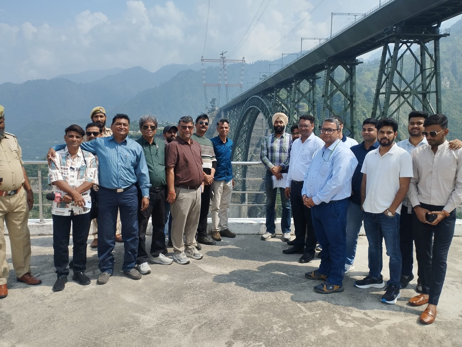 Ahmedabad Media Delegation Inspects 3 Iconic Engineering Marvels in Reasi: Chenab, Anji & Salal