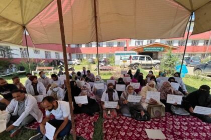 NHM Employees Begin 72-Hour Strike Across J&K Over Pay Parity, Job Security