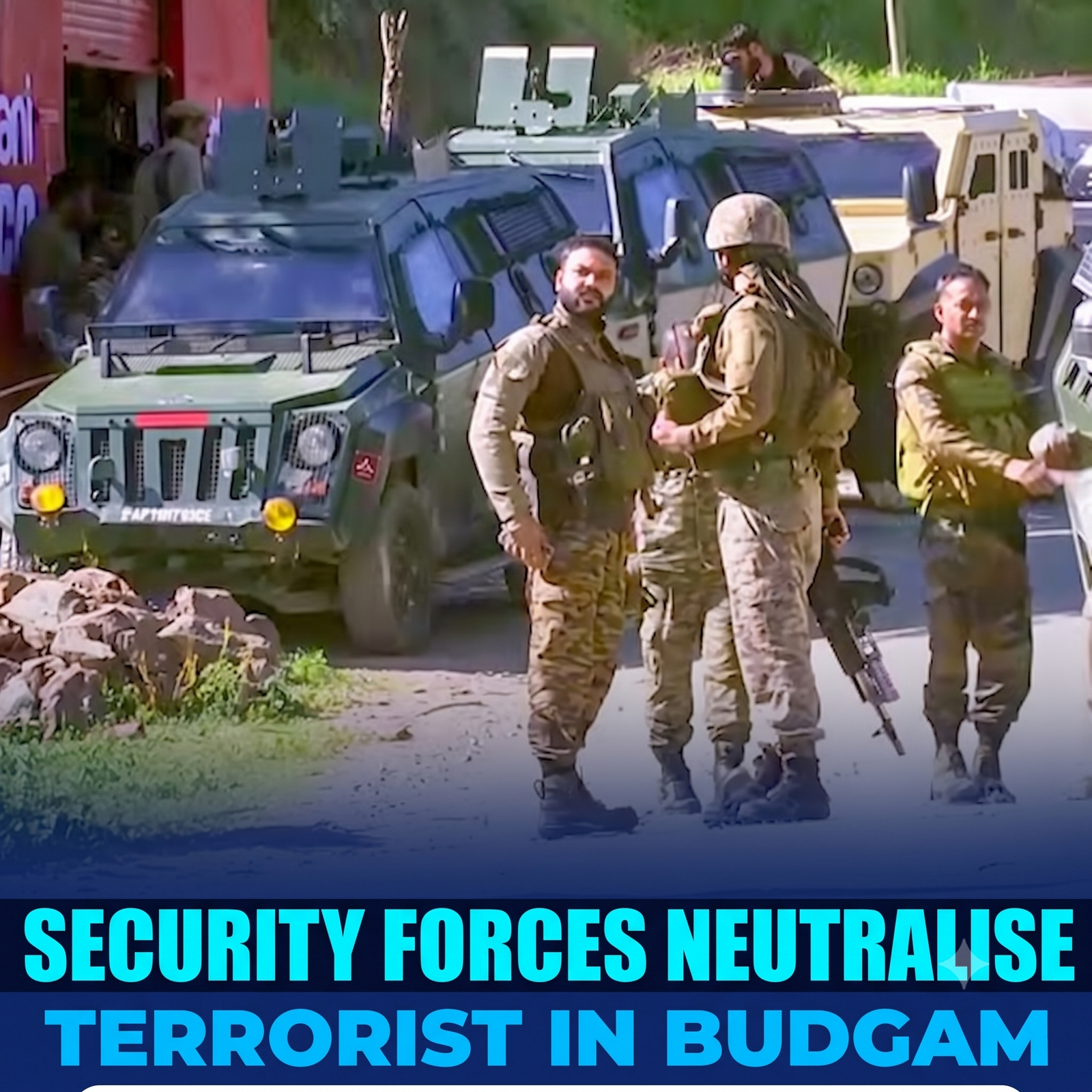 Terrorist Gunned Down in Budgam Encounter; High-Level Security Review Underway as Joint Cordon Tightens