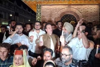 ‘Ashirwad Ka Diya’: BJP Workers Light Lamps at Srinagar’s Historic Lal Chowk on PM Modi’s 76th Birthday
