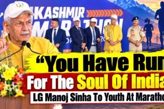 Youth Ran for India’s Soul, Spirit of New J&K: LG Manoj Sinha at Kashmir Marathon